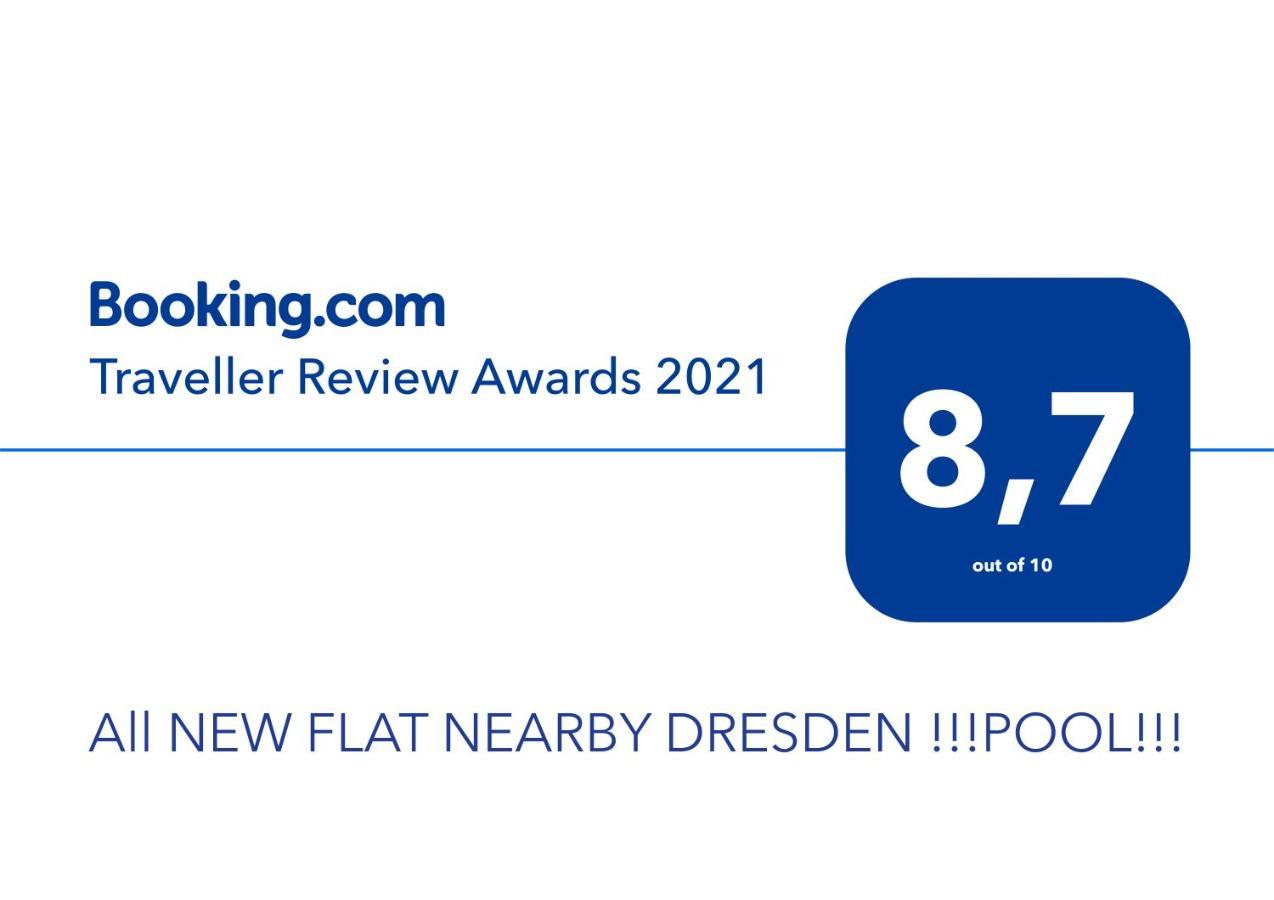 Appartamento B Our Guest At New Flat Nearby Dresden !!!Pool!!! Frauendorf  Esterno foto